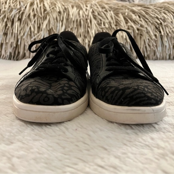 ADDIAS 11 Cloudfoam Black Grey Animal Print Sneaker Shoes Size 11 Lace Up Tennis - Picture 4 of 12